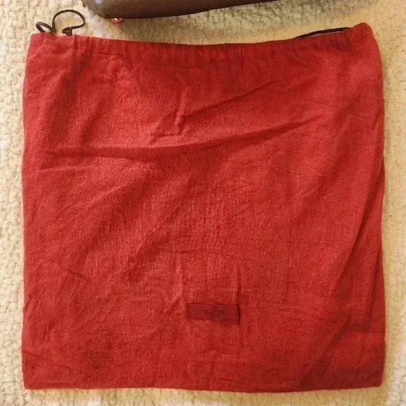 Valentino Garavani Brown Studded Satchel Tote Bag - Picture 10 of 16